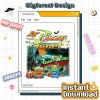 Vintage Aliens Toy Story Pizza Planet Halloween PNG – Retro Toy Story Halloween PNG, Disneyland Halloween PNG