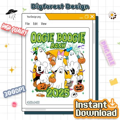 Disney Mickey and Friends Ghost Halloween PNG – Oogie Boogie Bash 2025 PNG, Disneyland Halloween PNG