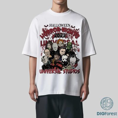 Horror Nights Universal Studios 2025 – Scary Horror Characters PNG, Universal Studios Halloween PNG, Horror Movie Halloween PNG