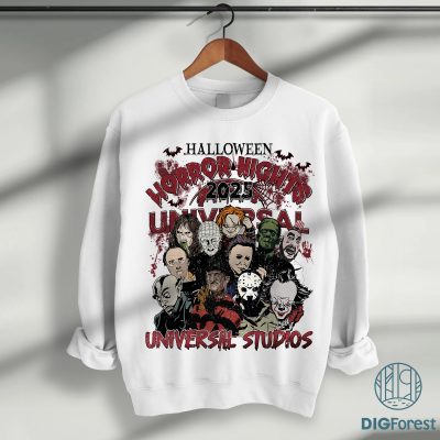 Horror Nights Universal Studios 2025 – Scary Horror Characters PNG, Universal Studios Halloween PNG, Horror Movie Halloween PNG