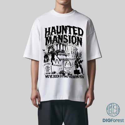 Retro Haunted Mansion PNG – Disney Spooky Season PNG, Madam Leota PNG, Halloween Family PNG