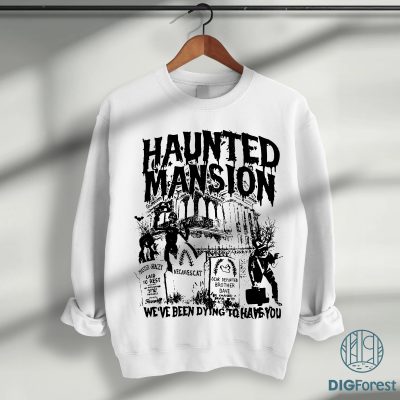 Retro Haunted Mansion PNG – Disney Spooky Season PNG, Madam Leota PNG, Halloween Family PNG