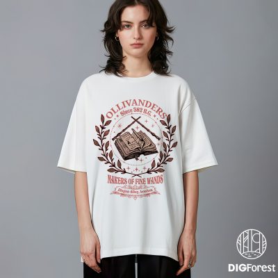 Ollivanders Wand Shop PNG – Vintage Wizard PNG, Magic Book PNG, Potter Fan Gift PNG, Cozy Witchy PNG