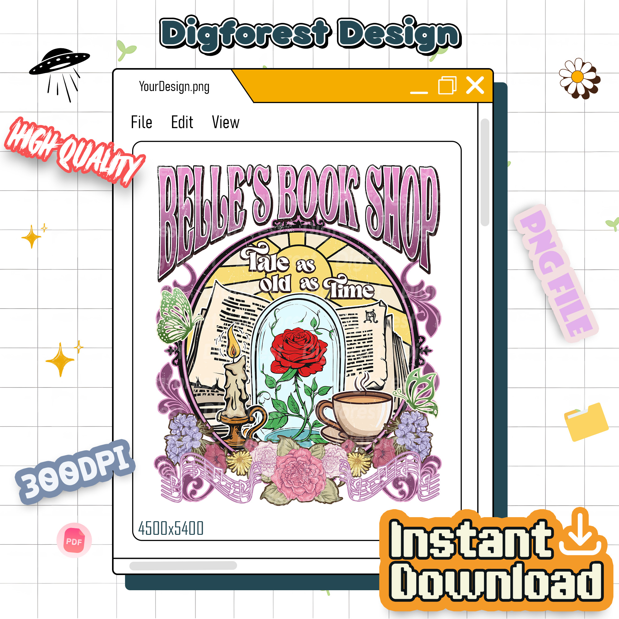 Belle's Book Club PNG – Tale As Old As Time PNG, Belle’s Book Cafe PNG, Princess PNG, Book Lover Gift PNG Belle's Book Club PNG – Tale As Old As Time PNG, Belle’s Book Cafe PNG, Princess PNG, Book Lover Gift PNG