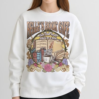 Disney Belle’s Book Cafe Shirt – Tale As Old As Time Tee | Beauty and the Beast 'Get Your Nose Stuck in a Book' Shirt Belle's Book Club 1991 PNG – Tale As Old As Time PNG, Retro Beauty and the Beast PNG, Belle Princess PNG, Book Lover PNG