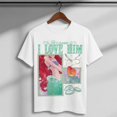 Retro Disney World Ariel Princess PNG – But Daddy I Love Him PNG, Little Mermaid PNG, Elsa Princess Quote PNG, Magical Parks PNG
