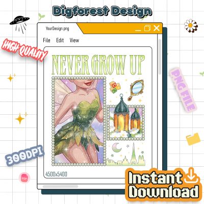 Disneyland Tinker Bell PNG – Never Grow Up PNG, Welcome To Neverland PNG, Mermaid Lagoon PNG, Disneyland Princess PNG