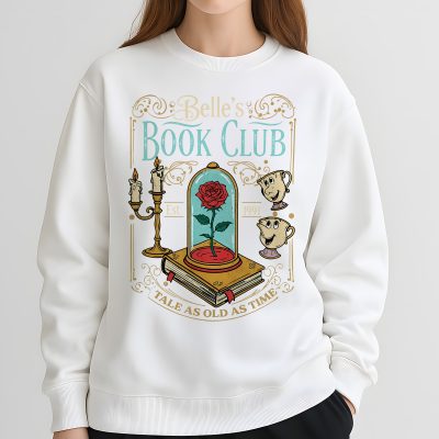 Disney Belle Book Club PNG – Bookish PNG, Vintage Reading PNG, Tale As Old As Time PNG, Book Lover Gift PNG