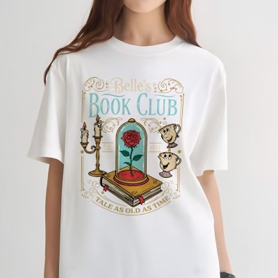 Disney Belle Book Club PNG – Bookish PNG, Vintage Reading PNG, Tale As Old As Time PNG, Book Lover Gift PNG
