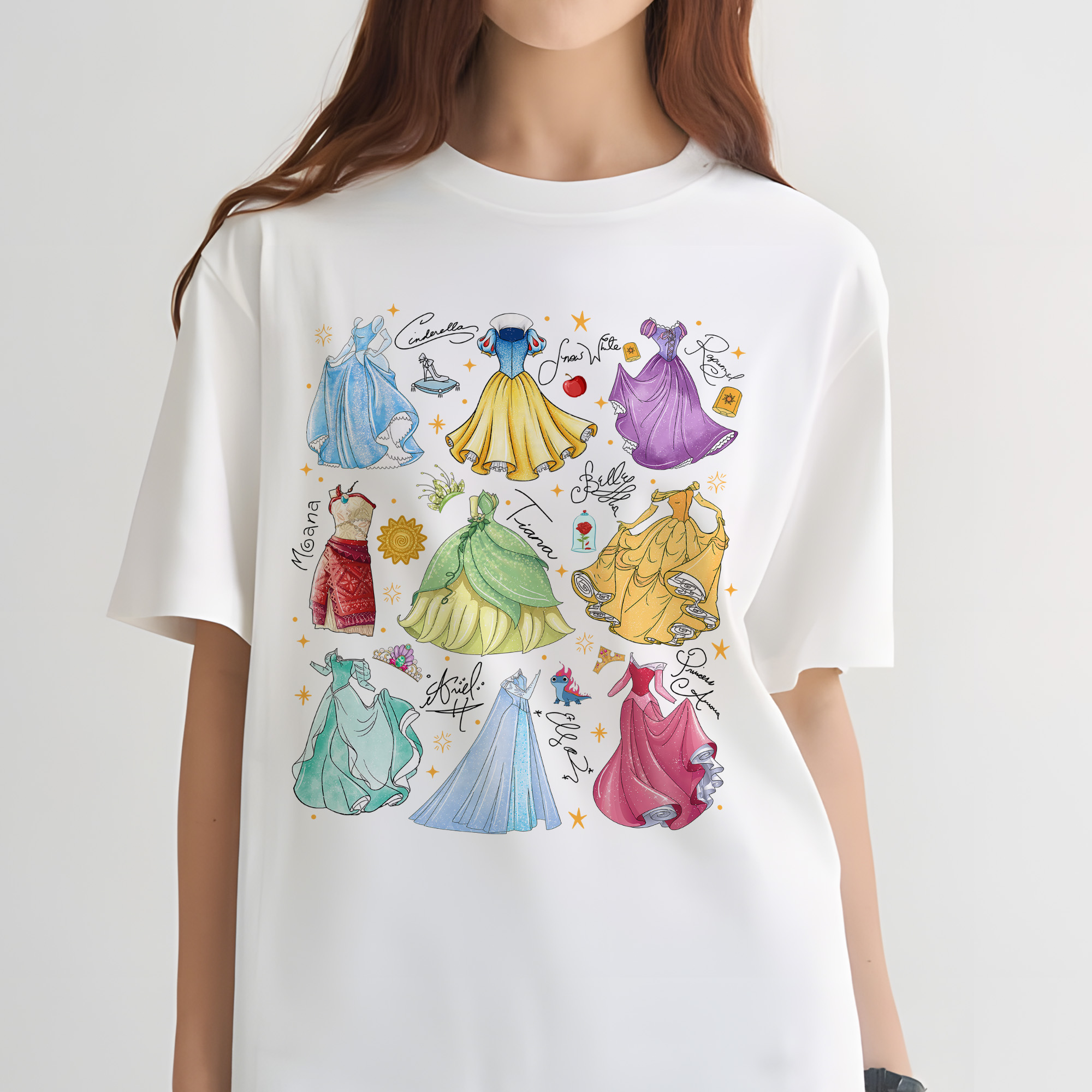 Retro Watercolor Disneyland Princess Dress PNG – Aurora Ariel Belle Cinderella Tiana PNG, Girls Trip PNG Retro Watercolor Disneyland Princess Dress PNG – Aurora Ariel Belle Cinderella Tiana PNG, Girls Trip PNG