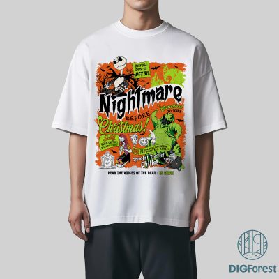 Nightmare Before Christmas Characters PNG – Jack Skellington Sally Oogie Boogie PNG, Trick or Treat PNG