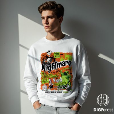 Nightmare Before Christmas Characters PNG – Jack Skellington Sally Oogie Boogie PNG, Trick or Treat PNG