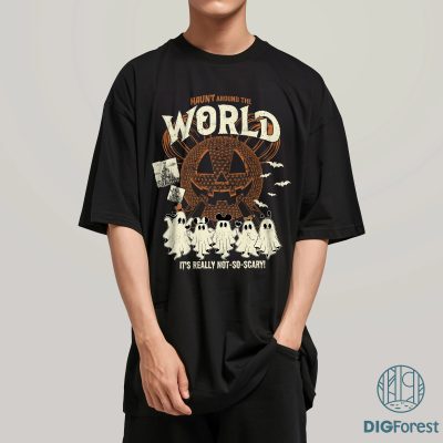 Haunt Around The World PNG – Mickey And Friends Ghost PNG, Epcot World Tour PNG, Pumpkin Halloween PNG