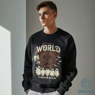 Haunt Around The World PNG – Mickey And Friends Ghost PNG, Epcot World Tour PNG, Pumpkin Halloween PNG