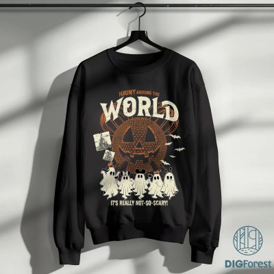 Haunt Around The World PNG – Mickey And Friends Ghost PNG, Epcot World Tour PNG, Pumpkin Halloween PNG