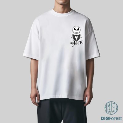 Nightmare Before Christmas Couple PNG – Jack Skellington And Sally Matching, Disneyland Halloween, Spooky Season Design