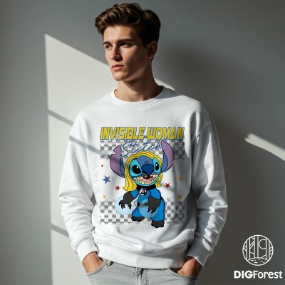 Invisible Woman Stitch Cosplay PNG – Fantastic Four, Disneyland Stitch Costume, Superhero Stitch, Stitch Birthday Design Invisible Woman Stitch Cosplay PNG – Fantastic Four, Disneyland Stitch Costume, Superhero Stitch, Stitch Birthday Design