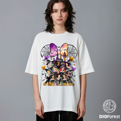 Disneyland Princess Halloween PNG – Watercolor Magical Castle, Halloween Girls Trip, Walt Disney World, Trick Or Treat