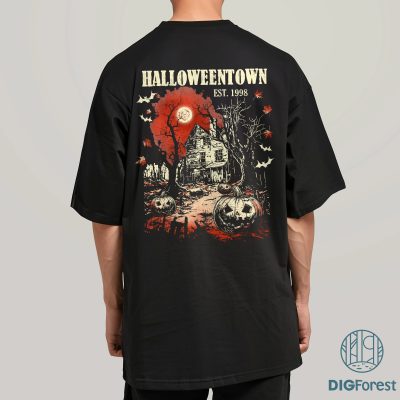 Retro Halloweentown PNG – Halloweentown University, Halloween Town Est 1998, Mickey’s Not So Scary, Spooky Fall Design