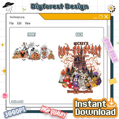 Mickey's Not So Scary PNG – Halloween Party 2025, Mickey Mouse And Friend Spooky, Disney Halloween, Disneyland Trip
