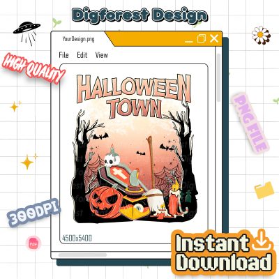 Halloweentown Est 1998 PNG – Halloweentown University, Retro Halloweentown, Cute Fall, Halloween Graphic Design