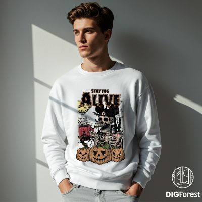 Vintage Mickey Coffee Skeleton PNG – Disney Skeleton, Spooky Halloween, Disneyland Family Vacation 2025 Design