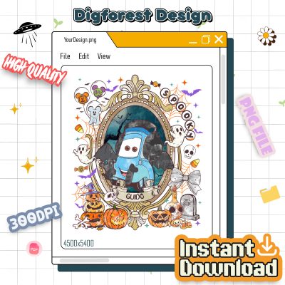 Pixar Cars Skeleton Halloween PNG Bundle – Lightning McQueen, Disneyland Halloween, Trick Or Treat Design