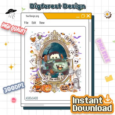 Pixar Cars Skeleton Halloween PNG Bundle – Lightning McQueen, Disneyland Halloween, Trick Or Treat Design