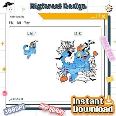 Halloween Hunter Tiger PNG – Pumpkin Fall Vibes, Kpop Demon, Hunter Merch, Anime Design, Anime Lover Gift