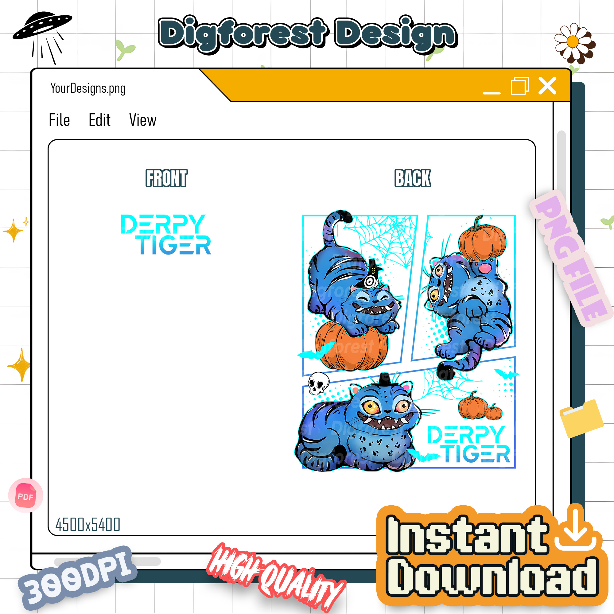 Derpy Tiger Halloween PNG – Kpop Demon Hunters, Pumpkin Fall Vibes, Derpy the Tiger, Halloween Png Design Derpy Tiger Halloween PNG – Kpop Demon Hunters, Pumpkin Fall Vibes, Derpy the Tiger, Halloween Png Design