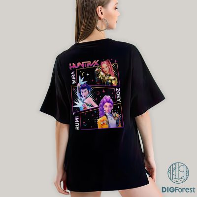 Halloween Kpop Demon Hunter PNG – Kpop Huntrix, Spooky Anime Design, Hunter Merch Design, Anime Lover Gift