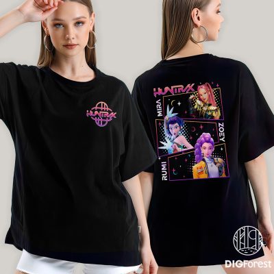 Halloween Kpop Demon Hunter PNG – Kpop Huntrix, Spooky Anime Design, Hunter Merch Design, Anime Lover Gift