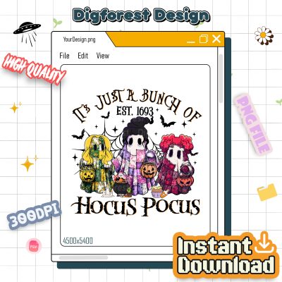 Halloween Hocus Pocus PNG – It’s Just a Bunch of Hocus Pocus, Mouse And Friends, Sanderson Sisters Design