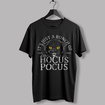 It’s Just A Bunch Of Hocus Pocus PNG – Halloween Cat, Scary Pumpkin, Black Cat, Candle, Pentagram Spooky Design