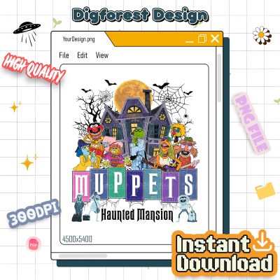 Disneyland Muppets Haunted Mansion PNG – Hitchhiking Ghosts PNG, Halloween Movie PNG