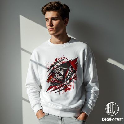 Freddy Krueger PNG – Nightmare on Elm Street PNG, Horror Movie PNG, Vintage Freddy PNG, Halloween Scary PNG