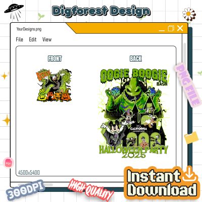 Donald Oogie Boogie Bash PNG – Mickey & Friends Halloween PNG, Disneyland California Adventure 2025 PNG