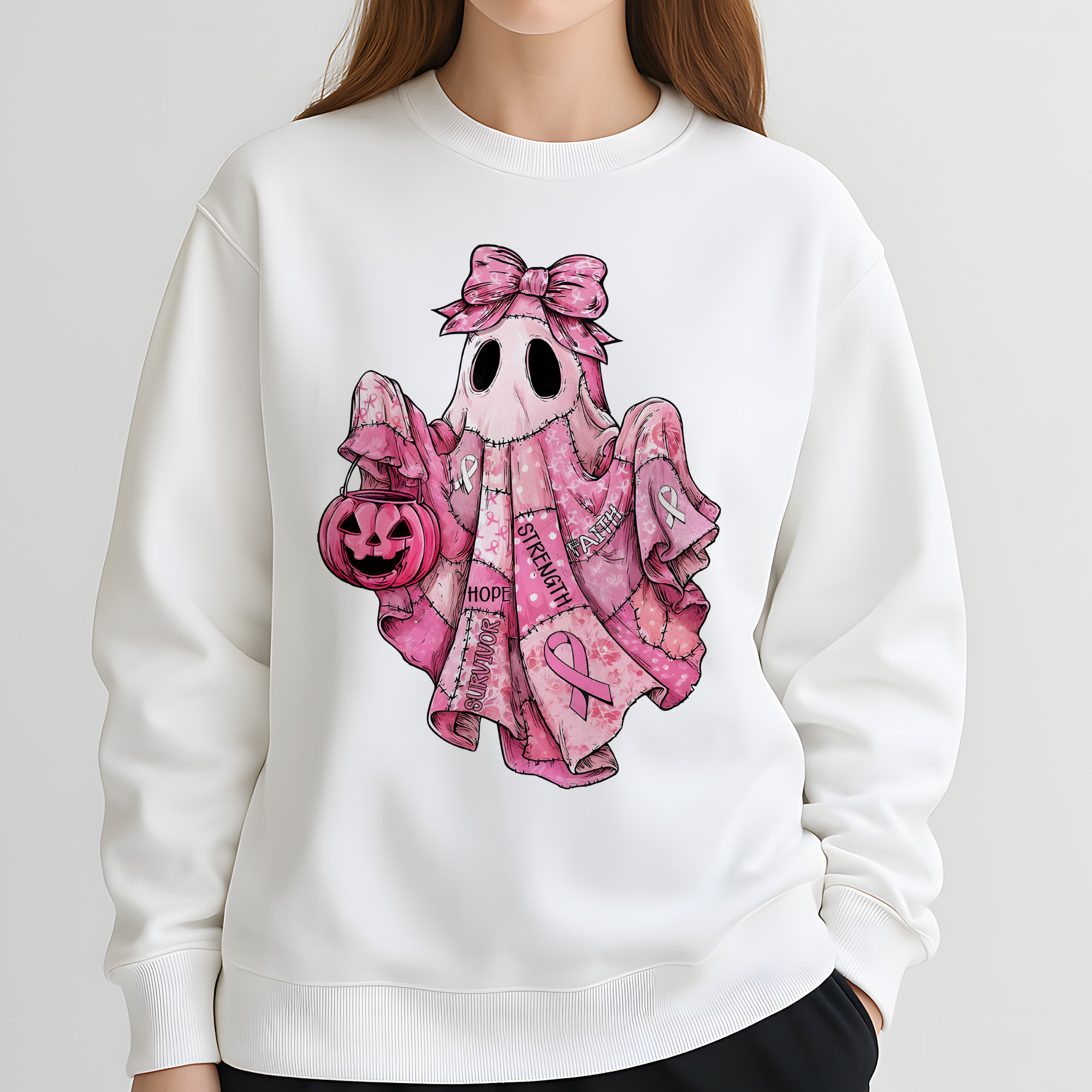Breast Cancer Awareness Ghost PNG – Pink Ribbon PNG, Survivor Halloween PNG, Hope Strength Faith PNG Breast Cancer Awareness Ghost PNG – Pink Ribbon PNG, Survivor Halloween PNG, Hope Strength Faith PNG