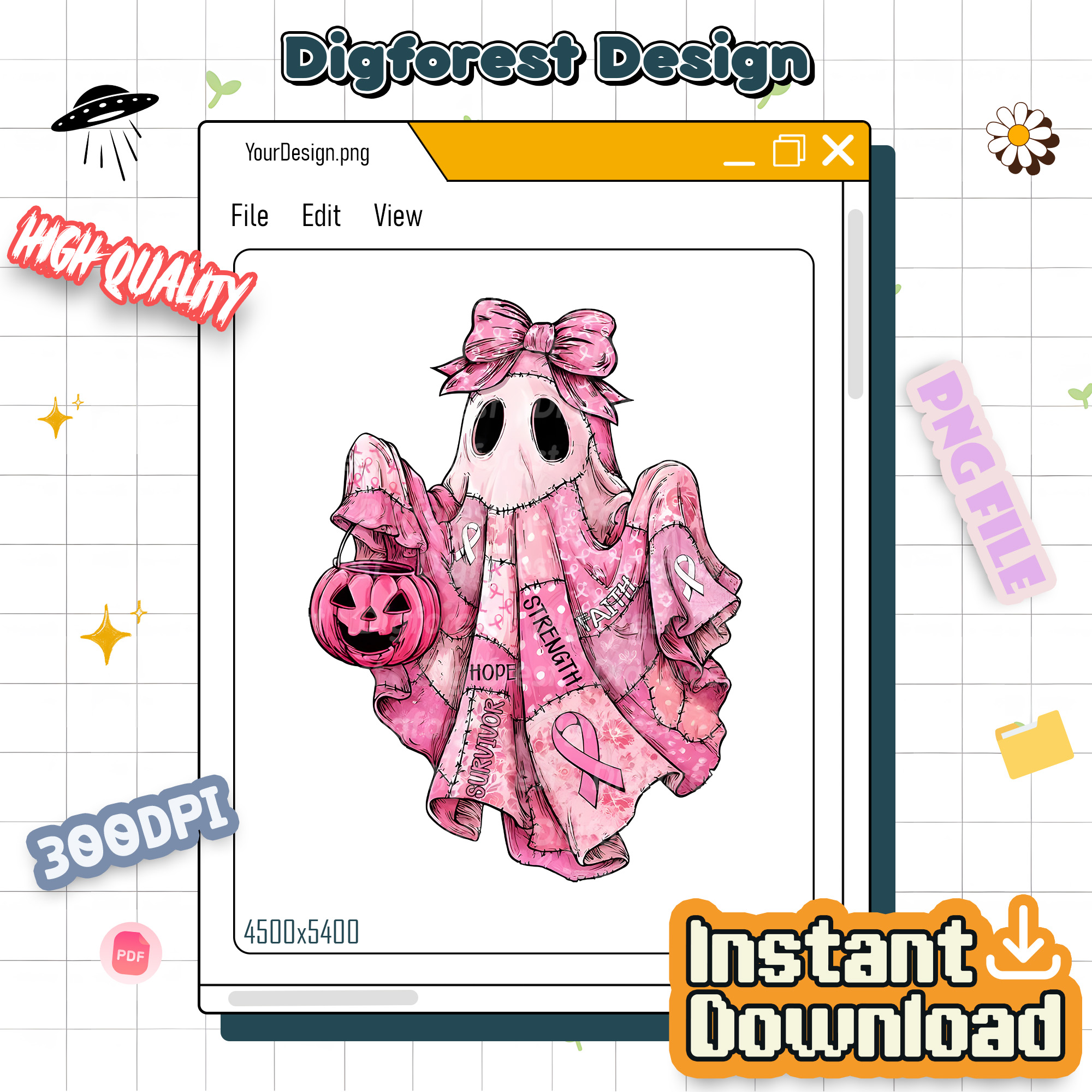 Breast Cancer Awareness Ghost PNG – Pink Ribbon PNG, Survivor Halloween PNG, Hope Strength Faith PNG Breast Cancer Awareness Ghost PNG – Pink Ribbon PNG, Survivor Halloween PNG, Hope Strength Faith PNG