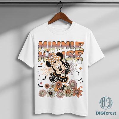 Retro Minnie Skeleton Sketch PNG - Mickey's Not So Scary Halloween Party 2025, WDW Disneyland Halloween