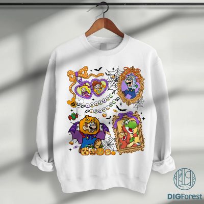 Coquette Super Mario Halloween PNG - Mario Halloween PNG, Magic Mirror Coquette PNG, Trick Or Treat