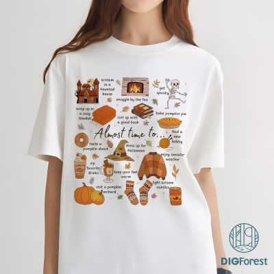 Fall Bucket List - Spooky Season List, Fall Printable, Family Bucket List, Fall Family List, Autumn Bucket List, Fall To Do List