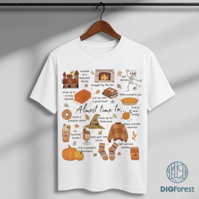 Fall Bucket List - Spooky Season List, Fall Printable, Family Bucket List, Fall Family List, Autumn Bucket List, Fall To Do List