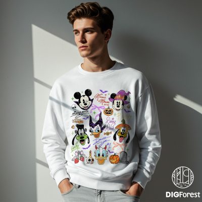 Coquette Bow Mickey And Friends Halloween PNG - Disneyland Halloween, Mickey's Not So Scary Halloween Party