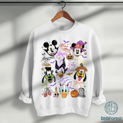 Coquette Bow Mickey And Friends Halloween PNG - Disneyland Halloween, Mickey's Not So Scary Halloween Party