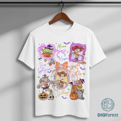 Coquette Bow Toy Story Halloween PNG - Disneyland Pixar Halloween, Coquette Bows Mirror Toy Story Halloween