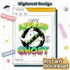Ain't Afraid of No Ghost PNG - Slime Drip Halloween, Vintage Grunge Ghost Emblem, Sublimation Graphic 2025