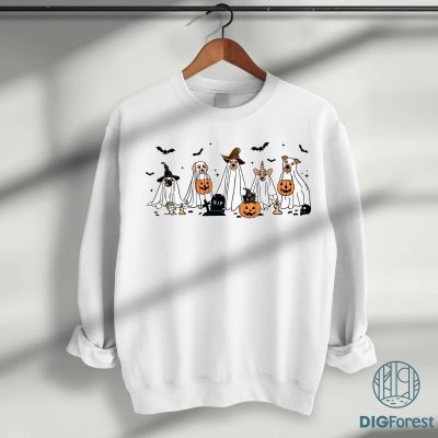 Cute Ghost Dog Halloween PNG - Halloween Dog Lovers, Spooky Season, Ghost, Funny Halloween Dog PNG