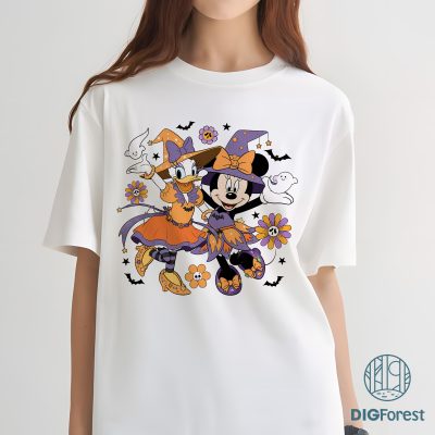 Disney Minnie & Daisy Halloween PNG - Disney Besties Girl Trip, Minnie Witch Pumpkins, Halloween 2025 PNG