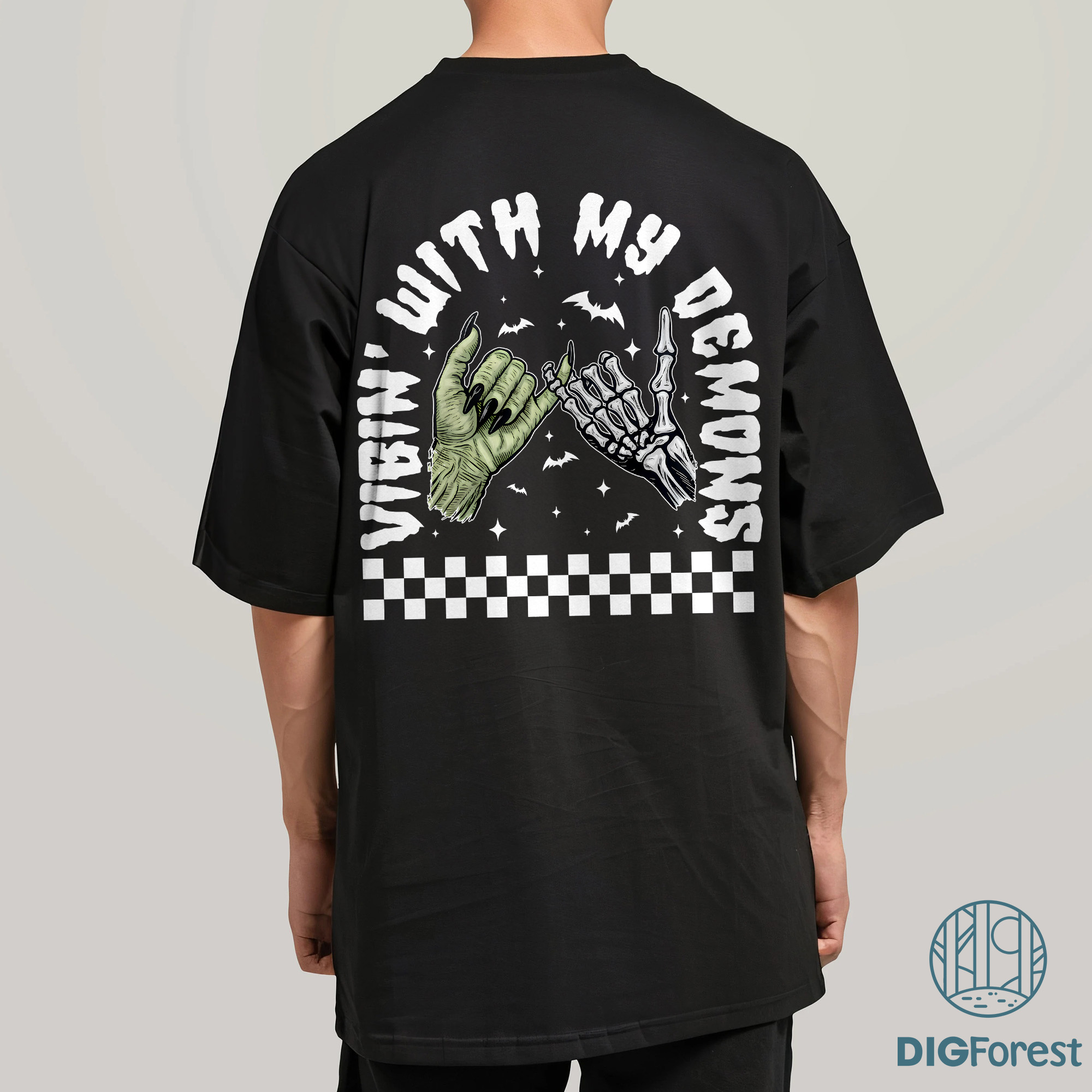 Vibin With My Demons PNG - Retro Halloween Witch Hand, Skeleton, Funny Halloween, Spooky Season, Halloween Vibes Vibin With My Demons PNG - Retro Halloween Witch Hand, Skeleton, Funny Halloween, Spooky Season, Halloween Vibes